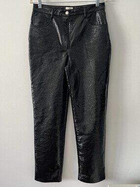 NWOT Aritzia Wilfred Shiny Faux Leather Pants Sz 10